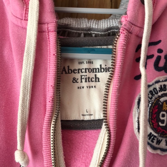 Pink Abercrombie and Fitch Zip Up - Picture 2 of 3